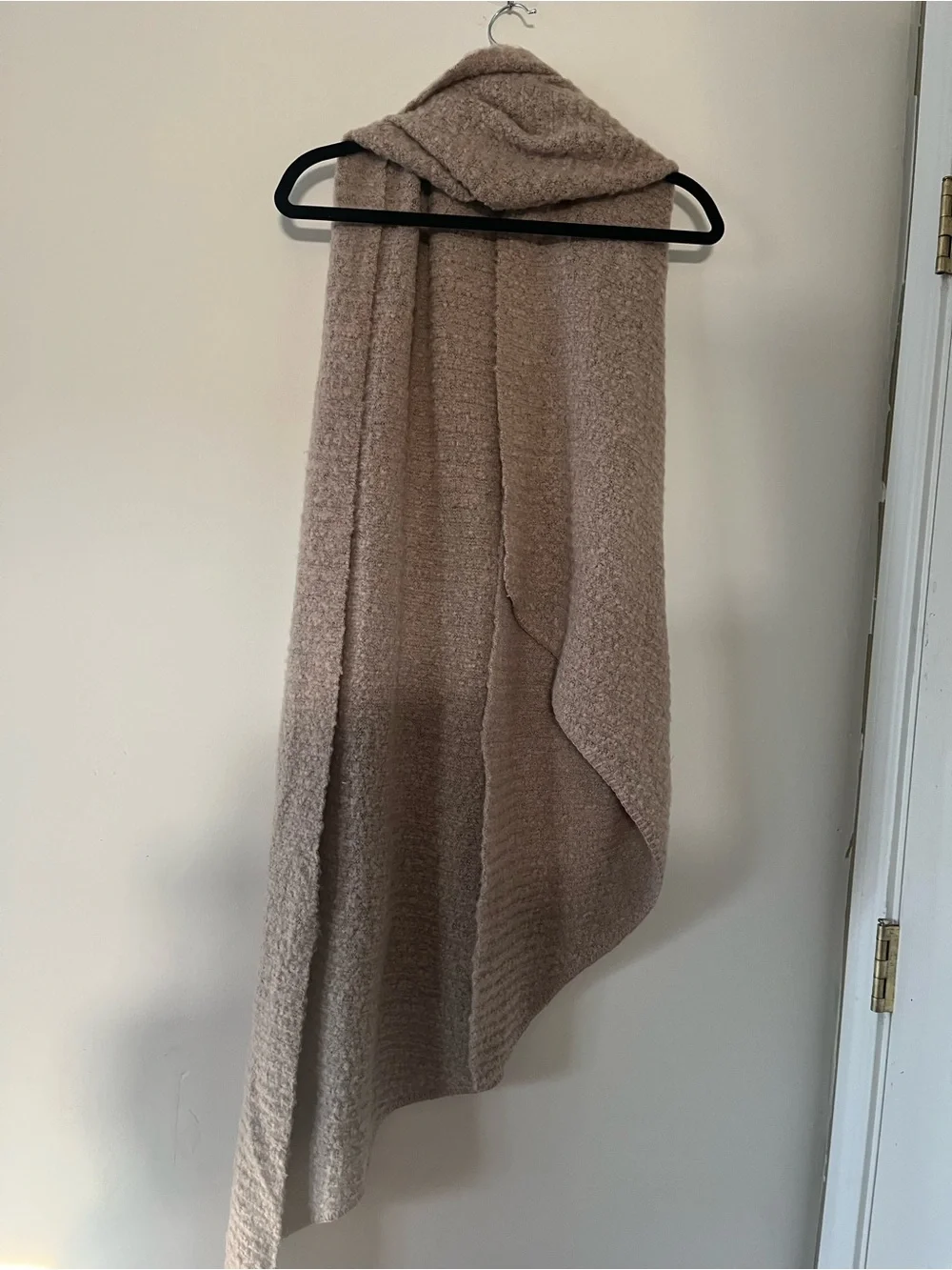 NWT Torrid Taupe Tan Boucle Knit Blanket Scarf One Size Cozy Neutral Earthy